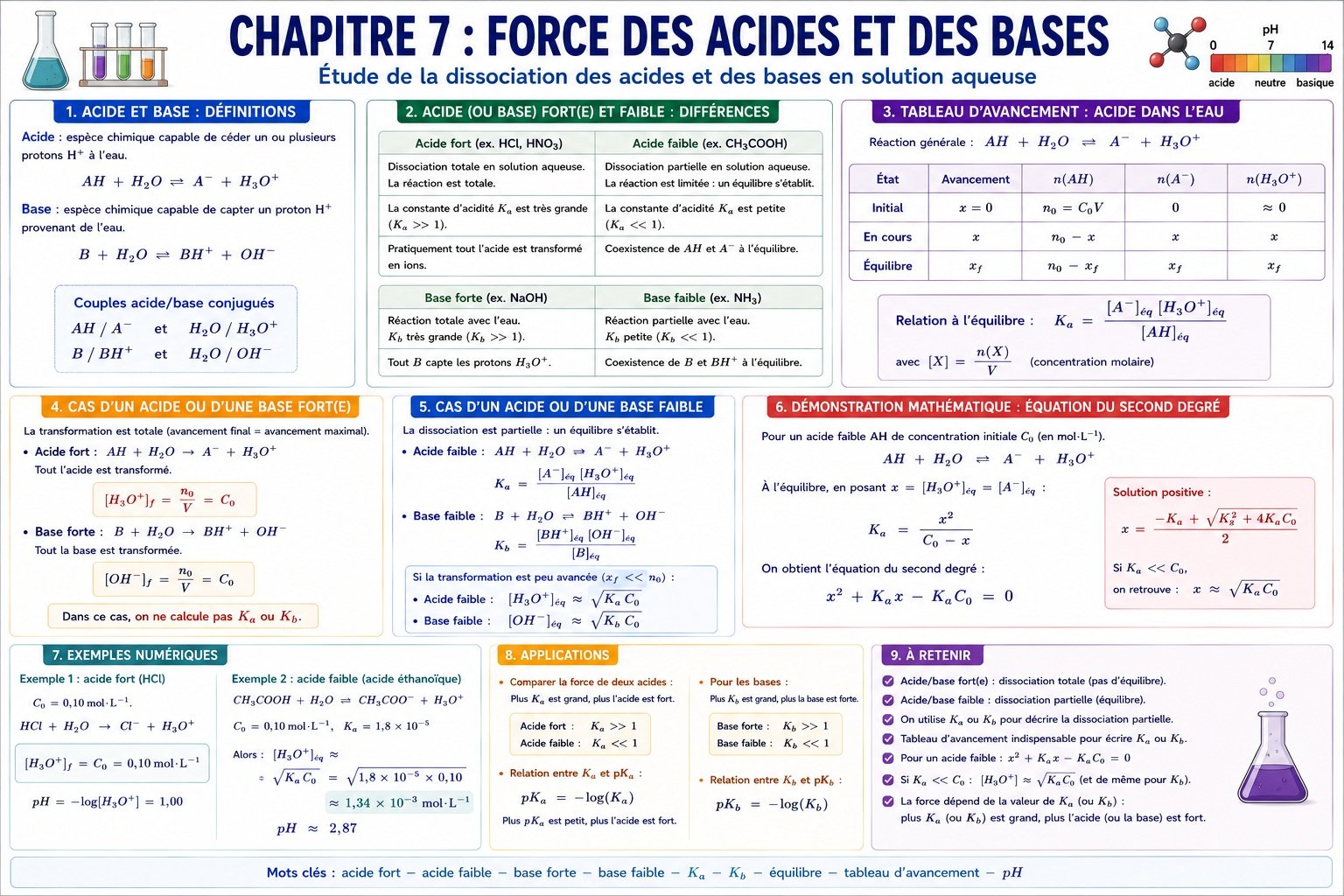 Chapitre 7: Force des acides et des bases.